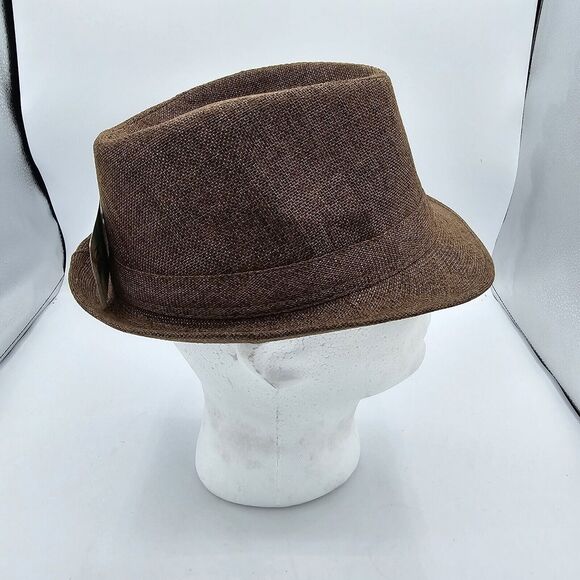 Mens Hat By Simplicity, Brown, New, One Size Fits Most Men or Women's Fedora - Picture 4 of 6